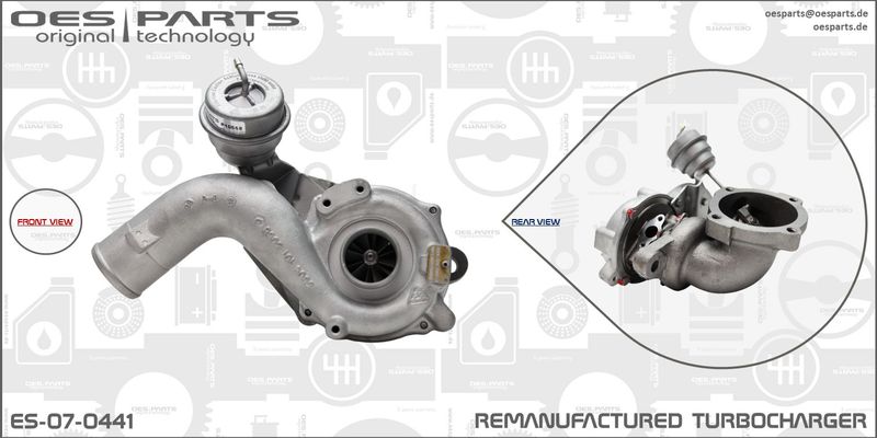 OES PARTS kompresorius, įkrovimo sistema ES-07-0441